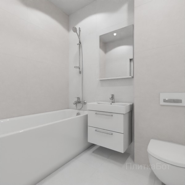 ALMA ceramica 2026, Флора, Контрастные стены, контраст у инсталляции №1