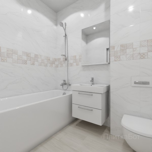 ALMA ceramica 2026, Фреско, Декор по центру, палубная