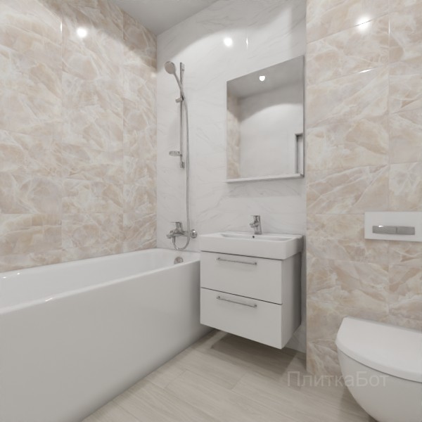 ALMA ceramica 2026, Фреско, Контрастные стены, контраст у инсталляции, палубная №2