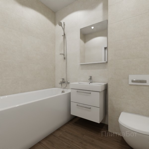 ALMA ceramica 2026, Гарден, Контрастные стены, контраст у инсталляции, палубная №1