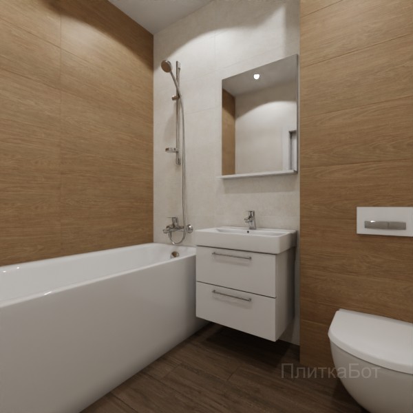 ALMA ceramica 2026, Гарден, Контрастные стены, контраст у инсталляции, палубная №2