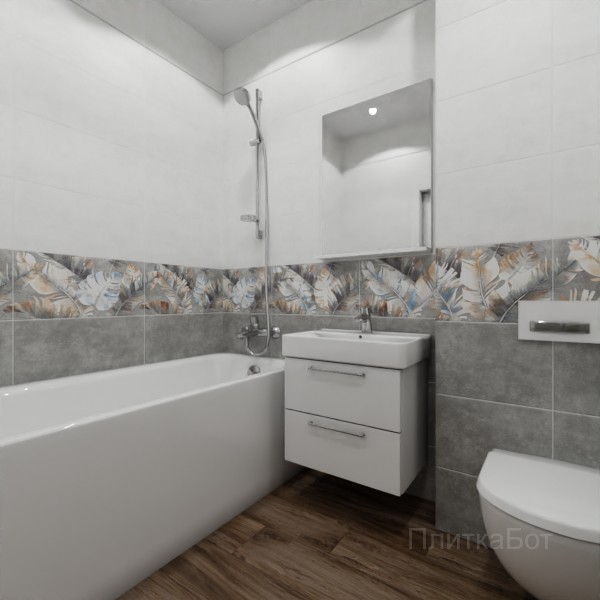 ALMA ceramica 2026, Грета, Низ-верх, декор и полоса, палубная №2