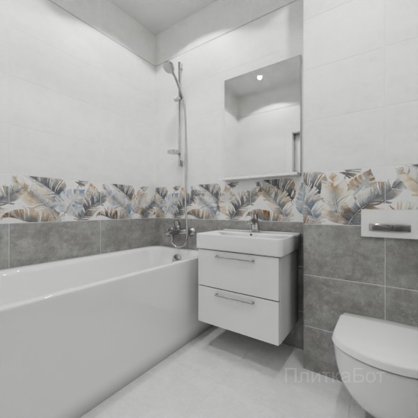ALMA ceramica 2026, Грета, Низ-верх, декор и полоса №1