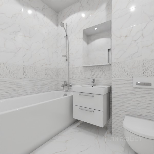 ALMA ceramica 2026, Гриджио, Низ-верх и декор №1