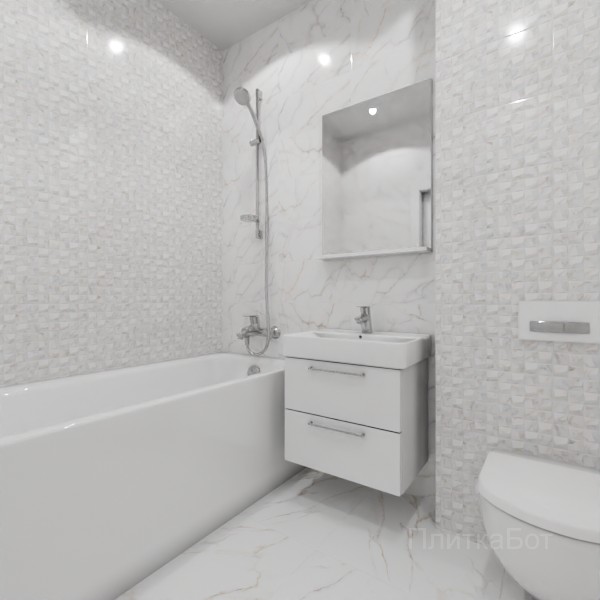 ALMA ceramica 2026, Гриджио, Контрастные стены, контраст у инсталляции №2