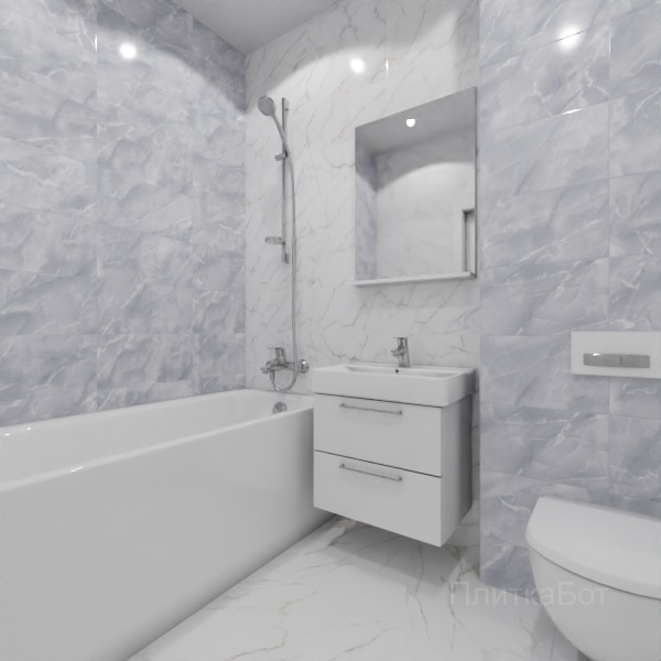 ALMA ceramica 2026, Гриджио, Контрастные стены, контраст у инсталляции №3