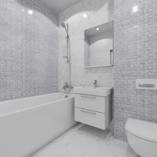 ALMA ceramica 2026, Гриджио, Контрастные стены, контраст у инсталляции №5