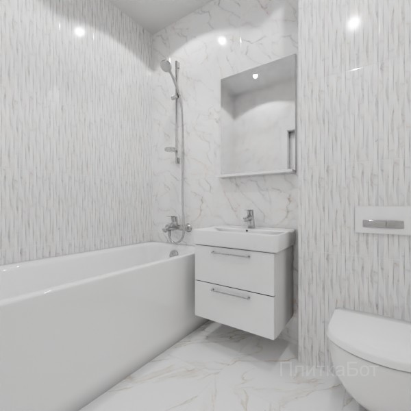 ALMA ceramica 2026, Гриджио, Контрастные стены вертикально, контраст у инсталляции №1