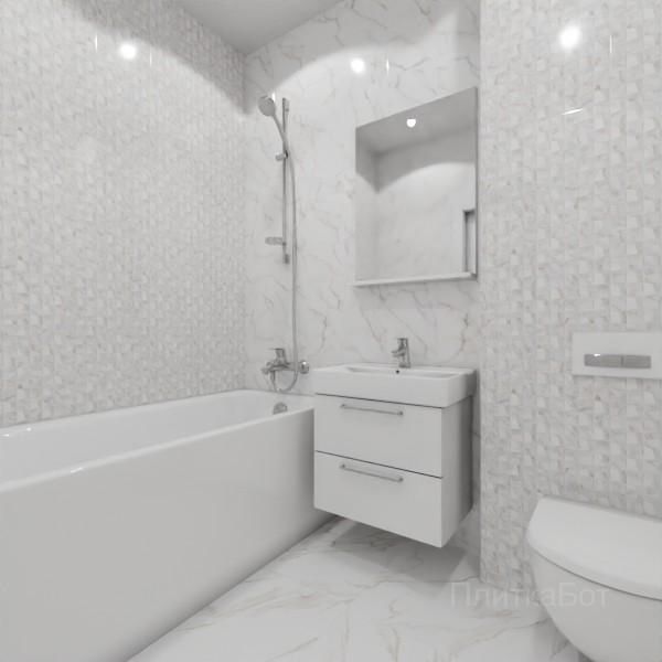 ALMA ceramica 2026, Гриджио, Контрастные стены вертикально, контраст у инсталляции №2