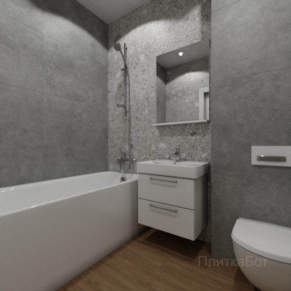 ALMA ceramica 2026, Холли, Контрастные стены, контраст у инсталляции, палубная