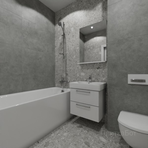 ALMA ceramica 2026, Холли, Контрастные стены, контраст у инсталляции №2