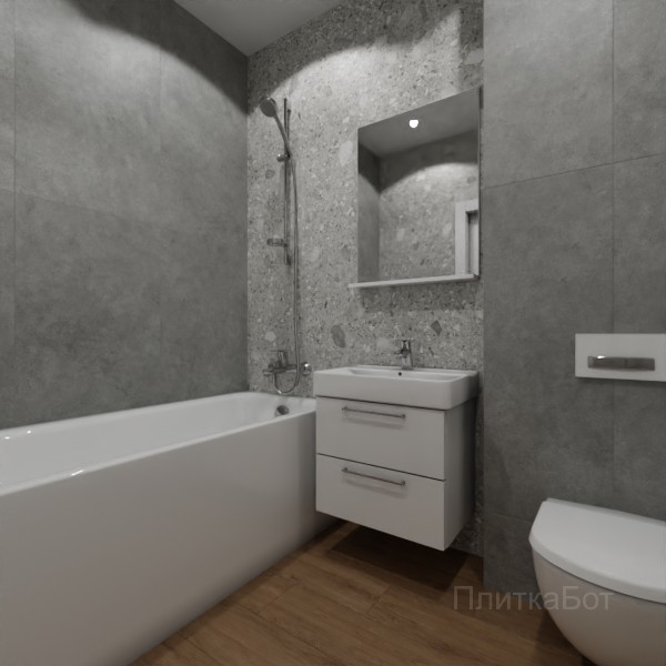 ALMA ceramica 2026, Холли, Контрастные стены вертикально, контраст у инсталляции, палубная