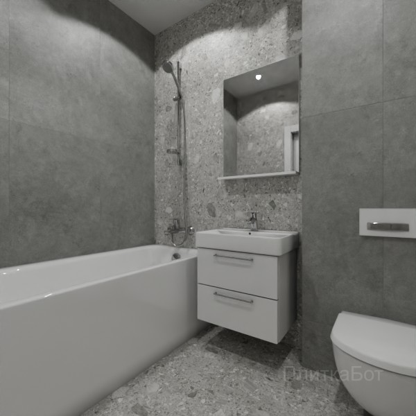 ALMA ceramica 2026, Холли, Контрастные стены вертикально, контраст у инсталляции №2