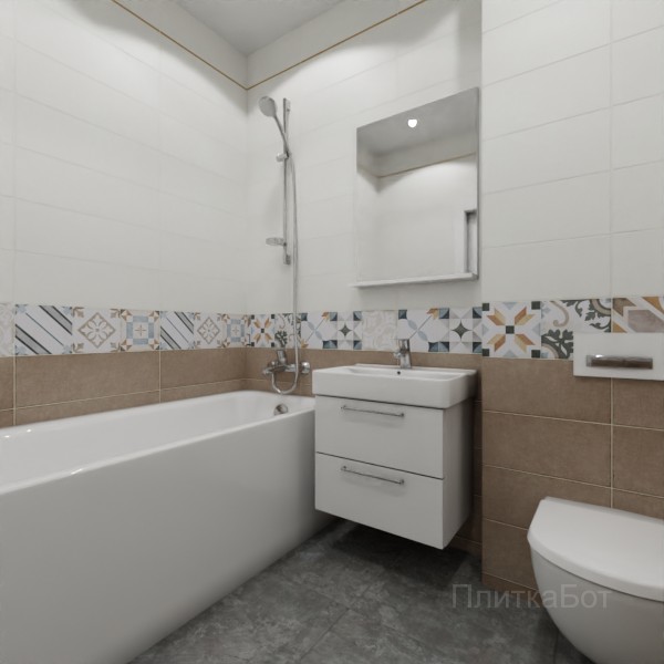 ALMA ceramica 2026, Коста-Рика, Низ-верх, декор и полоса №13