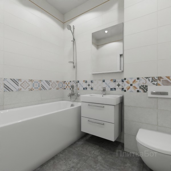 ALMA ceramica 2026, Коста-Рика, Низ-верх, декор и полоса №15