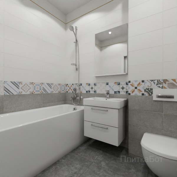 ALMA ceramica 2026, Коста-Рика, Низ-верх, декор и полоса №17