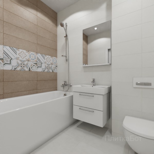 ALMA ceramica 2026, Коста-Рика, Два декора над ванной №2