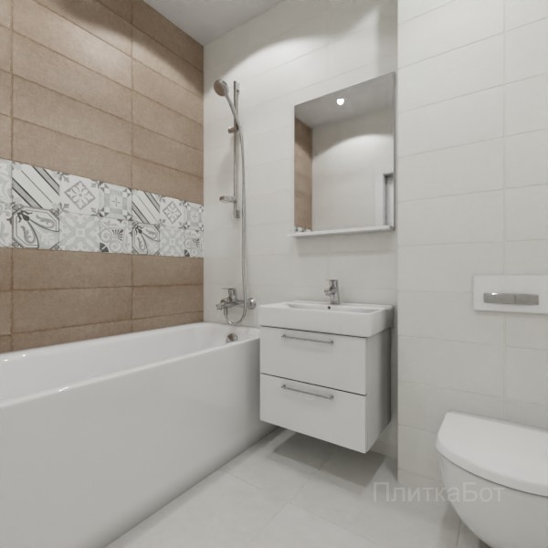 ALMA ceramica 2026, Коста-Рика, Два декора над ванной №4