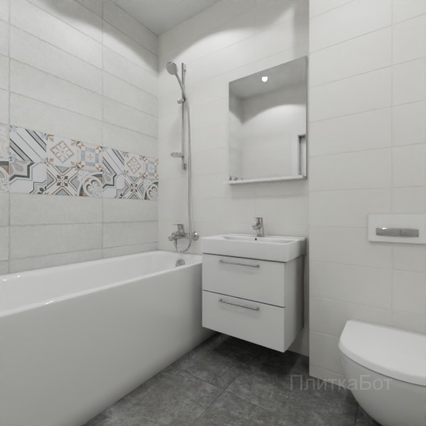 ALMA ceramica 2026, Коста-Рика, Два декора над ванной №5