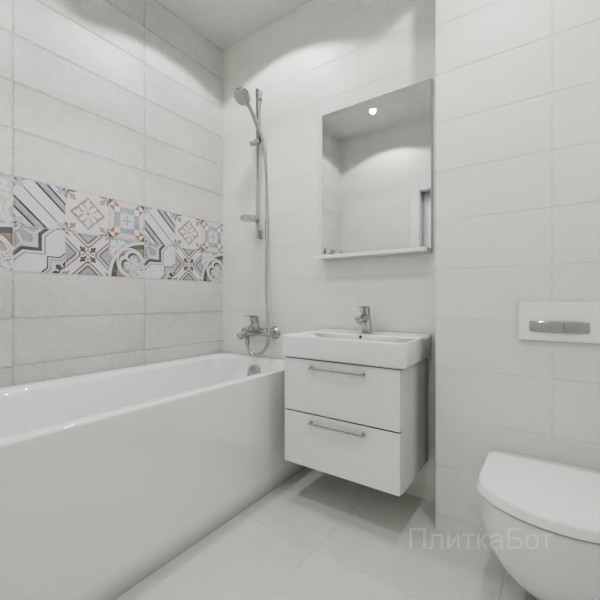 ALMA ceramica 2026, Коста-Рика, Два декора над ванной №6