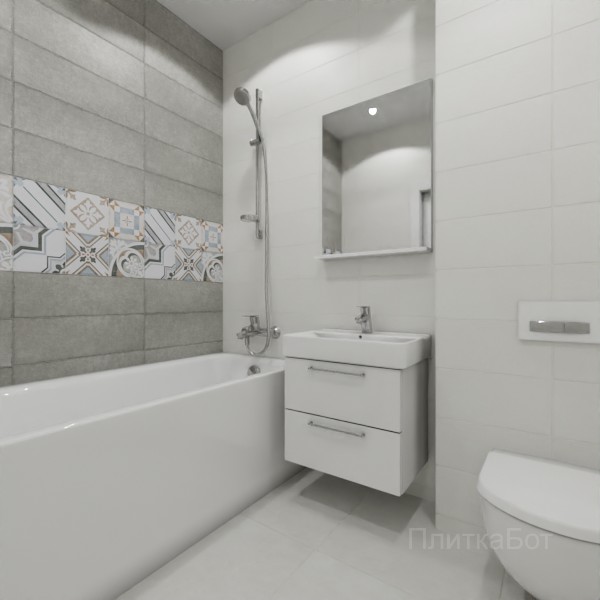 ALMA ceramica 2026, Коста-Рика, Два декора над ванной №10