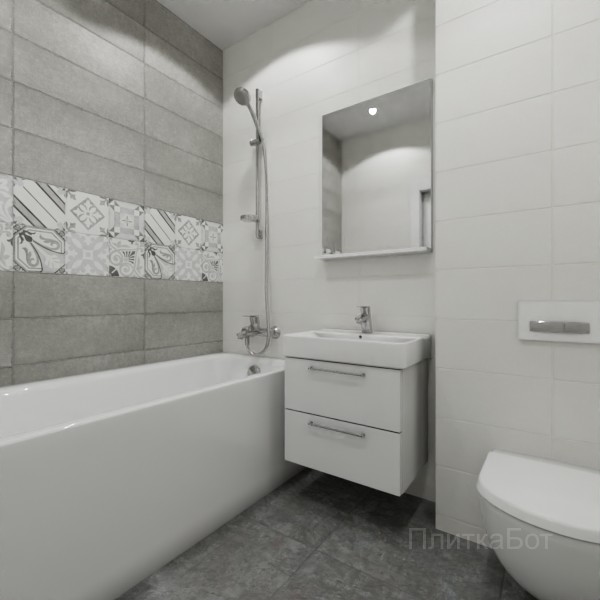 ALMA ceramica 2026, Коста-Рика, Два декора над ванной №11