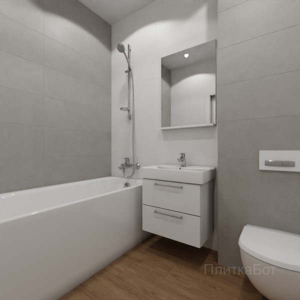 ALMA ceramica 2026, Куб, Контрастные стены, контраст у инсталляции, палубная №1