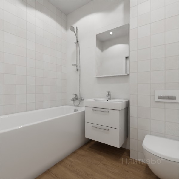 ALMA ceramica 2026, Куб, Контрастные стены, контраст у инсталляции, палубная №2