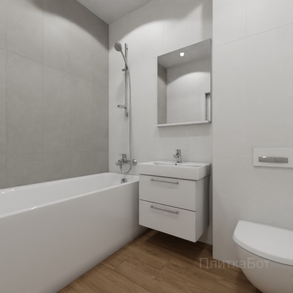 ALMA ceramica 2026, Куб, Контрастные стены вертикально, палубная №1