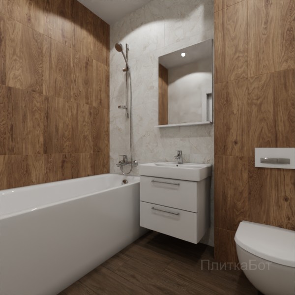 ALMA ceramica 2026, Ланси, Контрастные стены вертикально, контраст у инсталляции, палубная