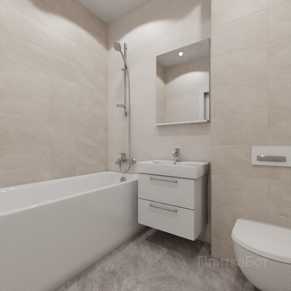 ALMA ceramica 2026, Ларго, Контрастные стены, контраст у инсталляции №1