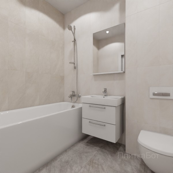 ALMA ceramica 2026, Ларго, Контрастные стены вертикально №1