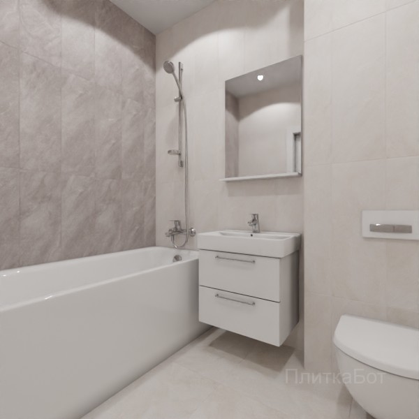 ALMA ceramica 2026, Ларго, Контрастные стены вертикально №4