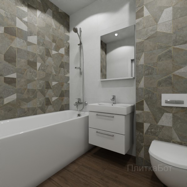 ALMA ceramica 2026, Лэнд, Контрастные стены, контраст у инсталляции, палубная №2