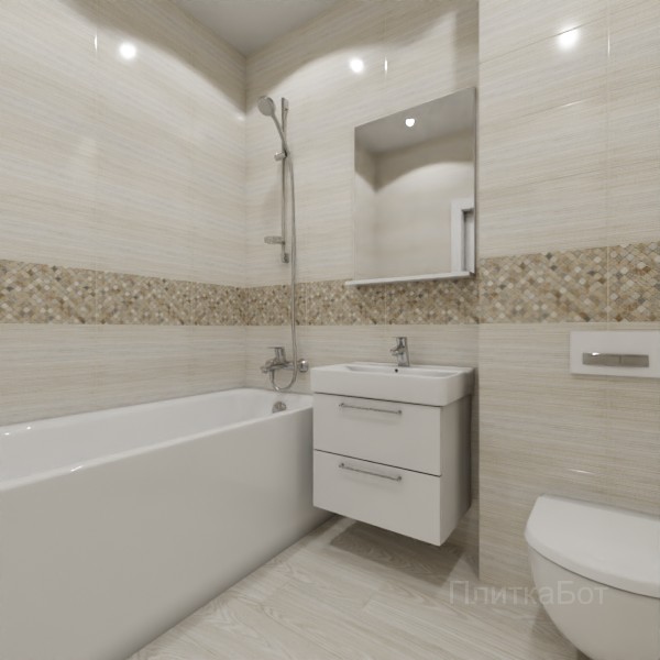 ALMA ceramica 2026, Лоренс, Декор по центру, палубная №1