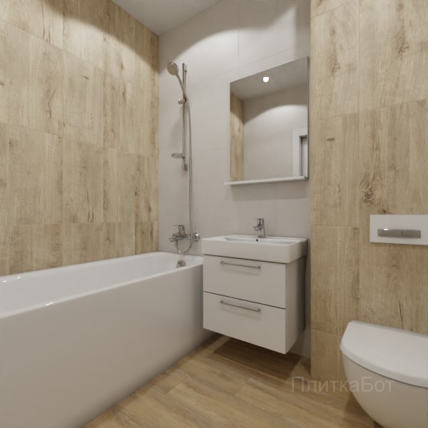 ALMA ceramica 2026, Марко, Контрастные стены вертикально, контраст у инсталляции, палубная №2