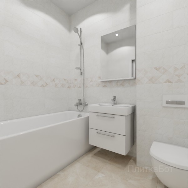 ALMA ceramica 2026, Марс (беж), Декор по центру №2