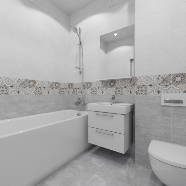 ALMA ceramica 2026, Мэдисон, Низ-верх, декор и полоса