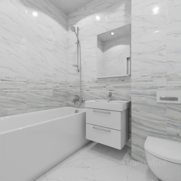 ALMA ceramica 2026, Меркурий, Низ-верх, декор и полоса №1
