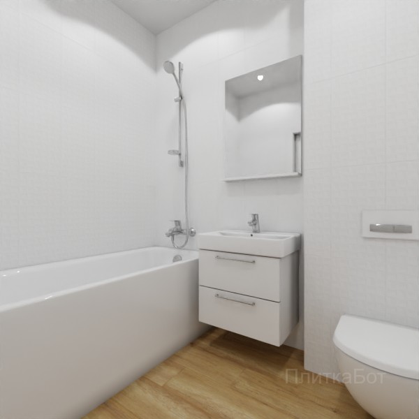 ALMA ceramica 2026, Милони, Контрастные стены вертикально, контраст у инсталляции, палубная №5