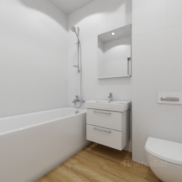 ALMA ceramica 2026, Милони, Контрастные стены вертикально, контраст у инсталляции, палубная №6