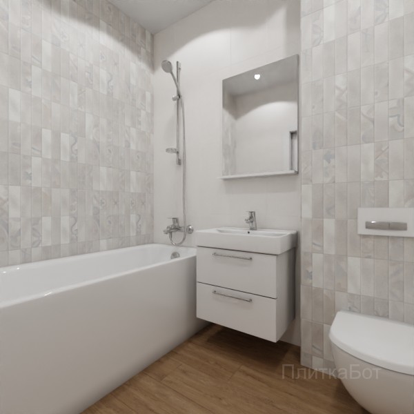 ALMA ceramica 2026, Муретто, Контрастные стены вертикально, контраст у инсталляции, палубная №1