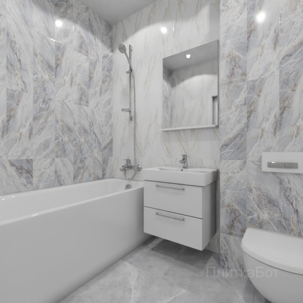 ALMA ceramica 2026, Натива, Контрастные стены вертикально, контраст у инсталляции №2