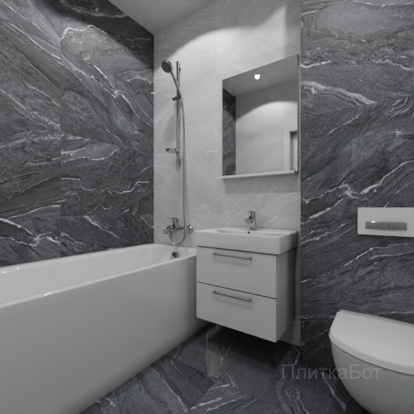 ALMA ceramica 2026, Нексстоун, Контрастные стены, контраст у инсталляции №3
