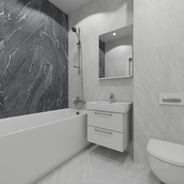 ALMA ceramica 2026, Нексстоун, Контрастные стены вертикально №2