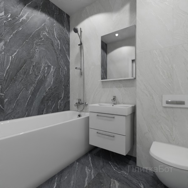 ALMA ceramica 2026, Нексстоун, Контрастные стены вертикально №3