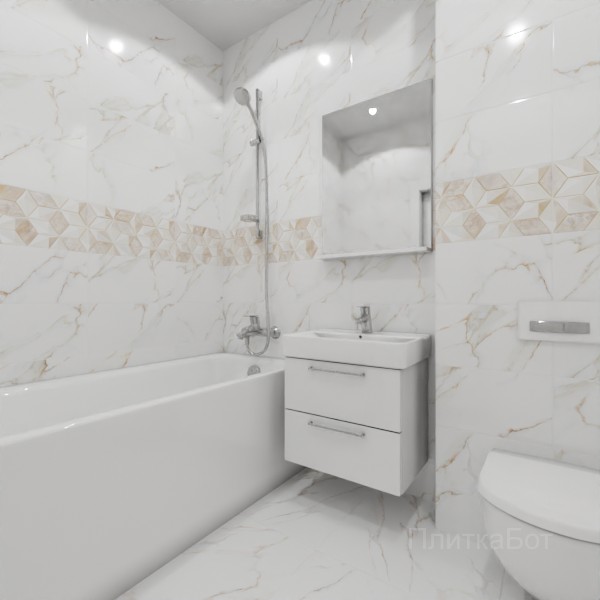ALMA ceramica 2026, Невада (беж), Декор по центру №1