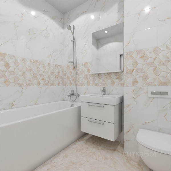ALMA ceramica 2026, Невада (беж), Два декора №2