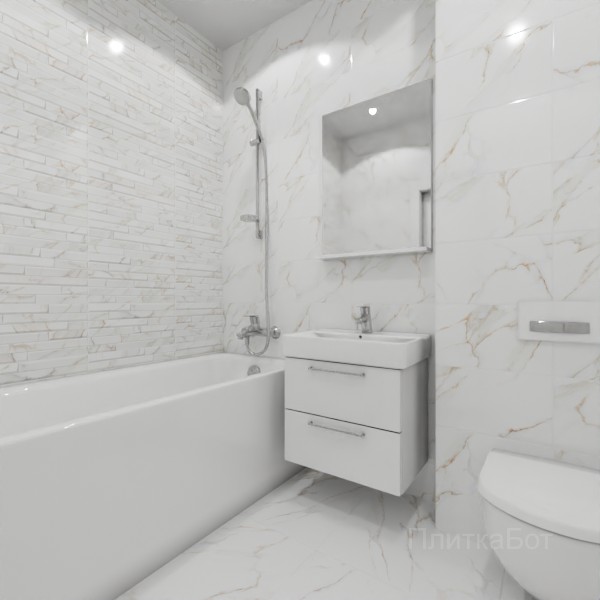 ALMA ceramica 2026, Невада (беж), Контрастные стены №1