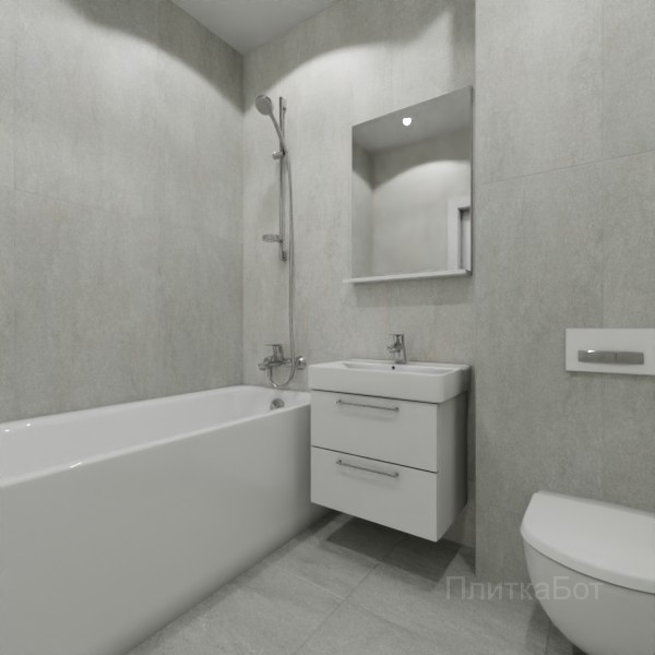 ALMA ceramica 2026, Никос, Контрастные стены вертикально, контраст у инсталляции №2